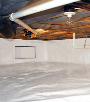 A complete crawl space repair system in Rotterdam