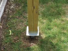 Helical Deck Piers Combined with Deck Post In Clifton Park