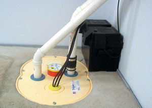 Germantown installation of a submersible sump pump system