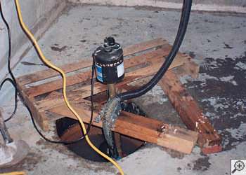 A Germantown sump pump system that failed and lead to a basement flood.