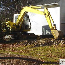 excavating a foundation in Calhoun.