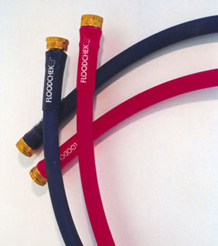 Photo of our FloodCheck washer hoses, available in Cobleskill