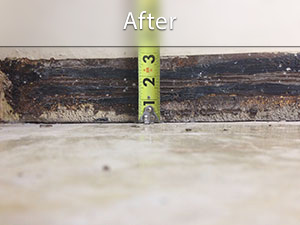 After Interior Slab Leveling by Adirondack Basement Systems