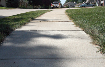 We raised a sunken sidewalk with PolyLevel® in New York
