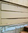 an old-fashioned crawl space door in Averill Park about to be replaced