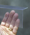 Closeup of a clear plastic covering on a Amsterdam crawl space block wall