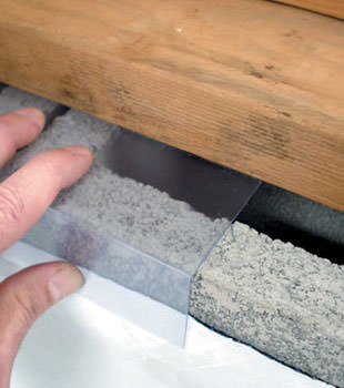Block wall clear covering for wet crawl spaces in Amsterdam