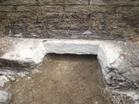 Preparing the foundation footing for a home foundation repair in Delmar