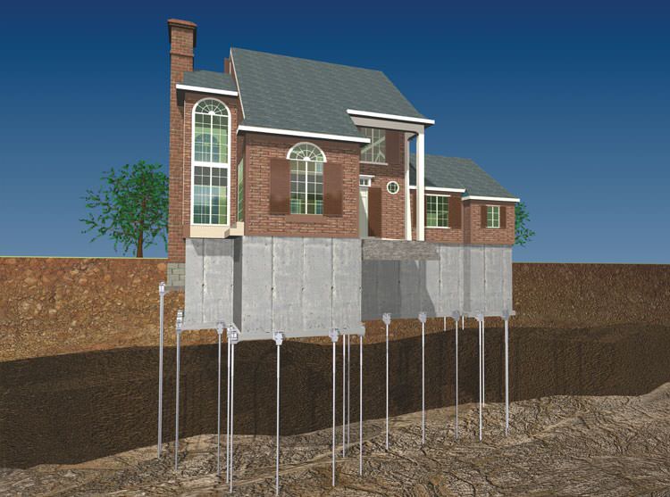 Foundation Push Piers In Schenectady, Colonie, Troy, NY Push Pier