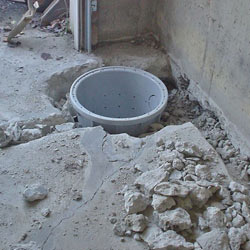 Placing a sump pit in a Ballston Lake home