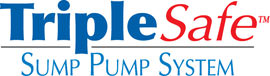 Sump pump system logo for our TripleSafe, available in areas like Slingerlands