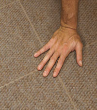 Carpeted Floor Tiles installed in Guilderland, New York