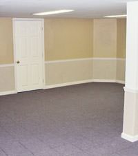 Plastic 20-mil vapor barrier for dirt basements, Queensbury, New York installation